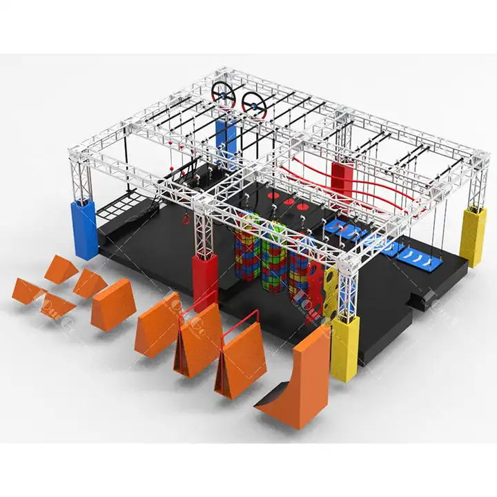 Indoor ninja course adult obstacle course ninja warrior obstacle course for kids