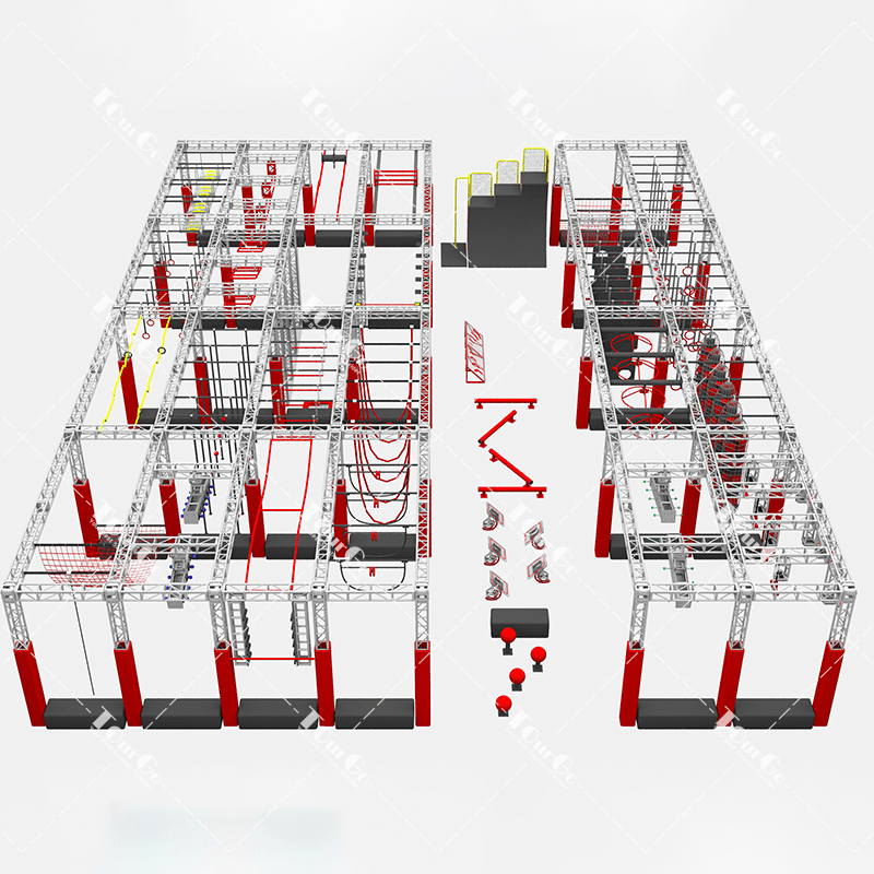 Adult Obstacle Course Ninja Warrior Park