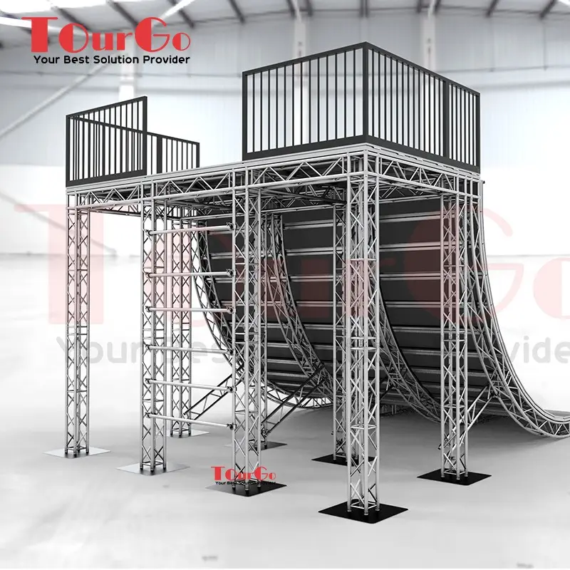 OCR Aluminum Truss Structure Outdoor Ninja Warrior Warped Wall Obstacle Course for Spartan Race