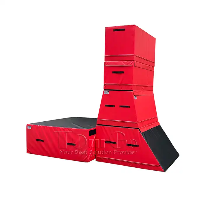 customized Ninja warrior jumping blocks kids parkour equipment vault foam box ninja obstacle climbing vert wall with landing mat