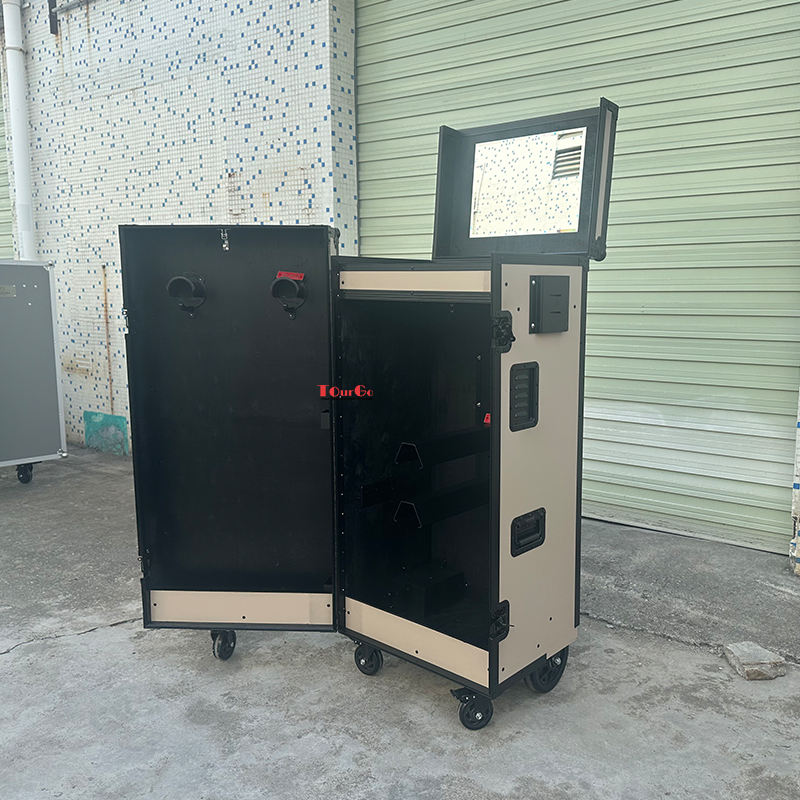 Tack Trunk Horse Saddle Flight Case Equestrian Double Door Tack Locker Box