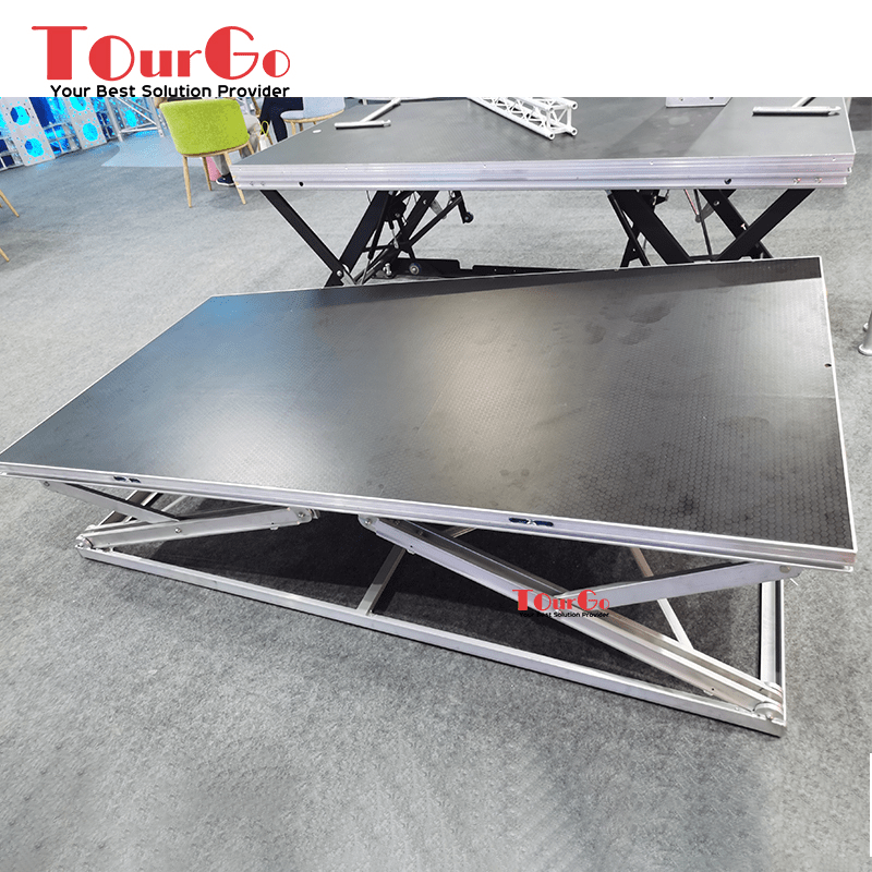 Aluminum X Folding Concert Scissor Stage for Theater