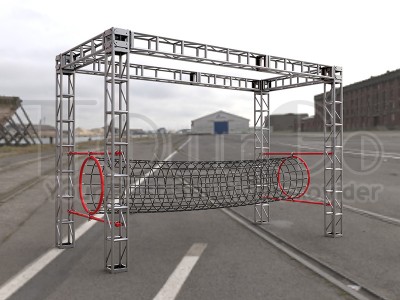 HORIZONTAL TUBE NET-Ninja Warrior Elements