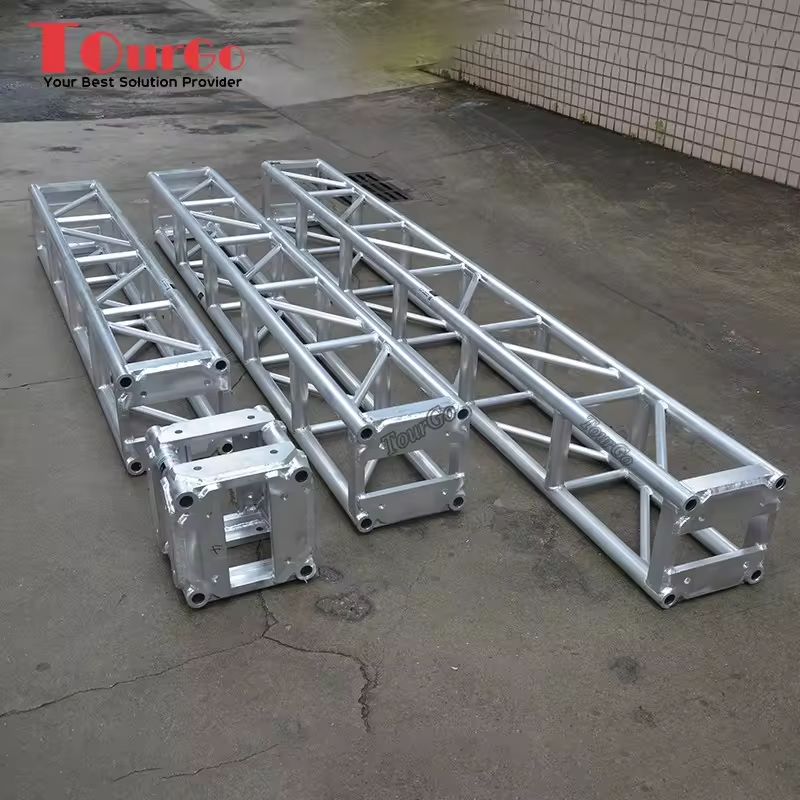 Aluminum Truss 300mm 305mm 12” 5ft 8ft 10ft Stage Roof Lighting Led Video Wall Mounted Box Square Aluminum Screw Thomas Tomcat Bolt Truss