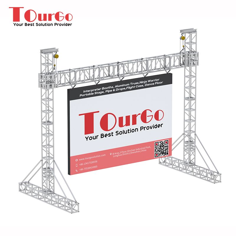 TourGo Aluminum Goal Post LED Screen Truss