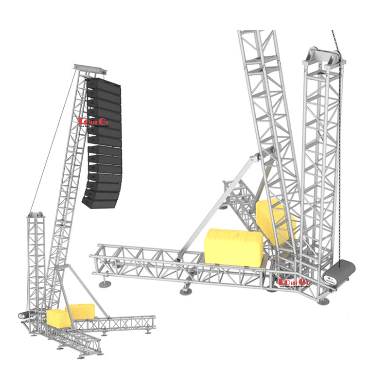 heavy duty aluminum speaker truss line array tower