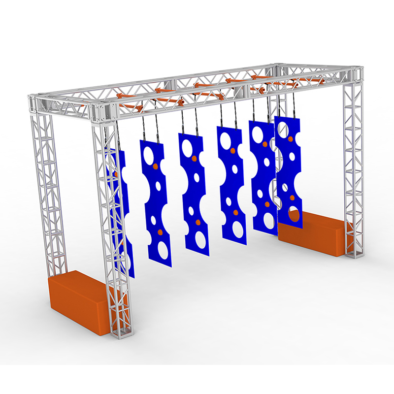 Ninja Warrior Gym Obstacles Hanging Cheese Doors for Ninja Playground