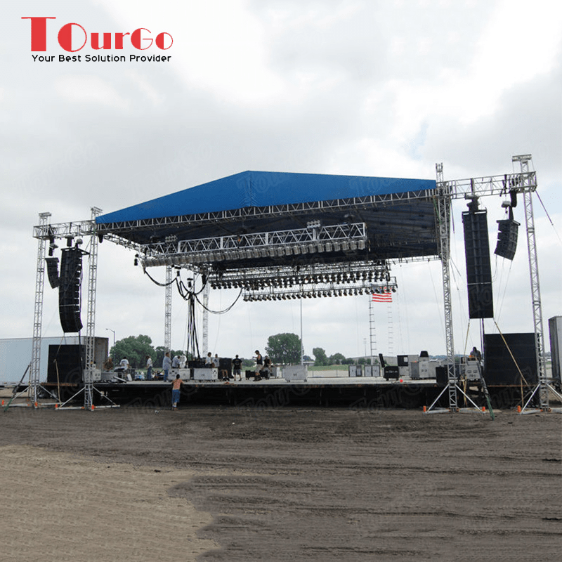 Tourgo Aluminum concert stage roof truss system for sale