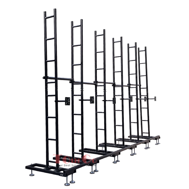 Aluminum Black Truss Led Screen Wall Ground Support Stand