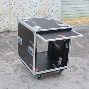 12U Slam Door Rack Cases Sliding Door Flight Case