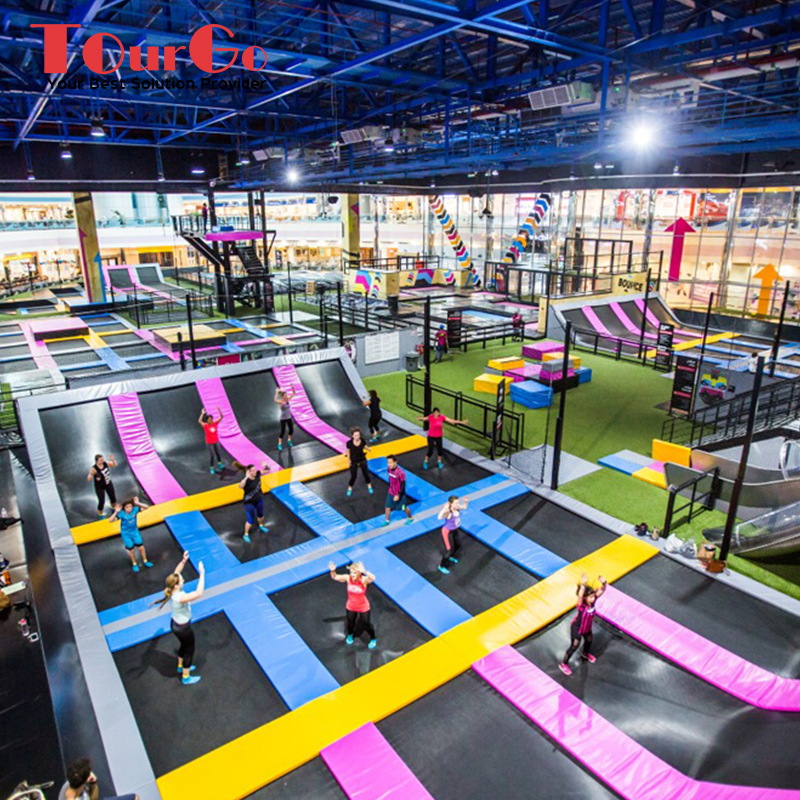 Multi function Commercial Indoor Adult Children Kids Playground Amusement Park Ninja Warrior Customized Trampoline Park