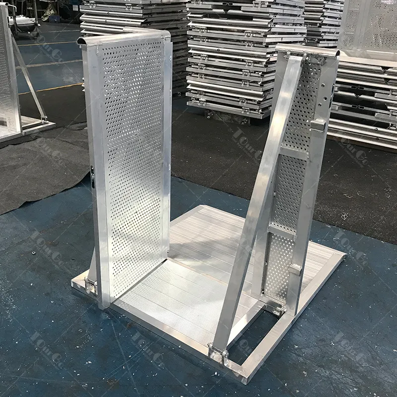 aluminum traffic barricade gate barrier folding stage barrier fence event concert crowd control barrier for sale