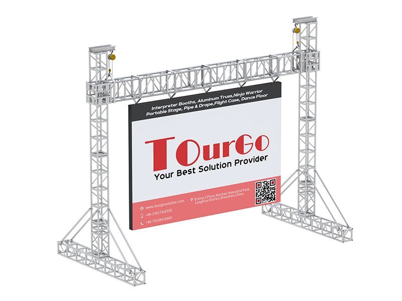 TourGo LED Screen Ground Supports 7m Span and Load Capacity 1500kg