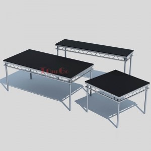 4ftx8ft Aluminum Mobile Stage Platform Concert Event Wedding Truss Stage Structure Aluminum Litedeck Stage