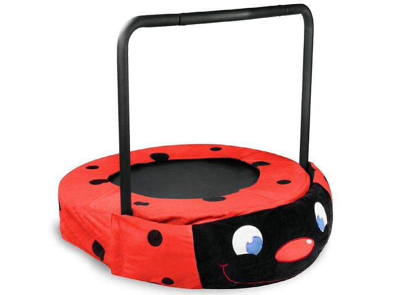 Ladybug Plush Jumper Kids 36″ Round Backyard Trampoline with Safety Enclosure