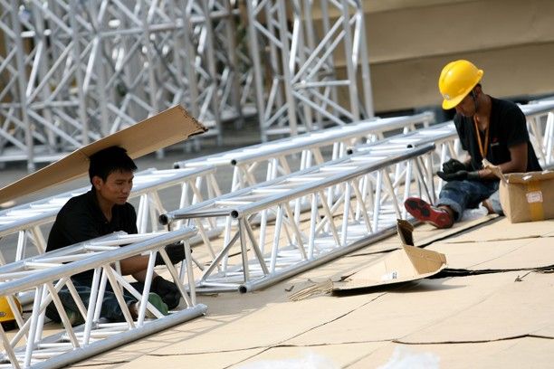 Large Roof Stage Truss 20 x 30m Truss Structure For Thailand Project