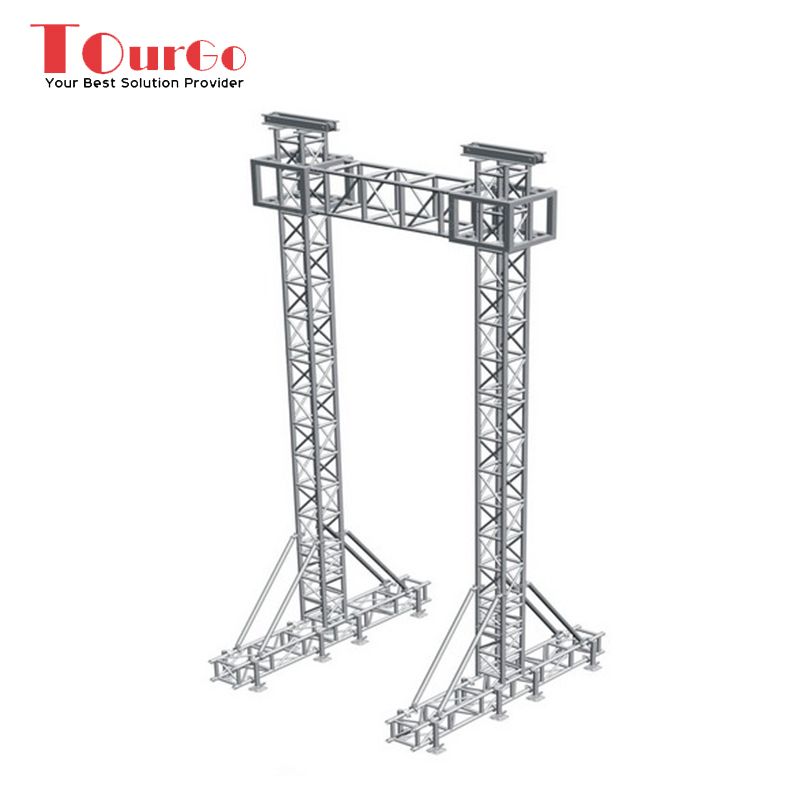 TourGo Portable Aluminum Aduio Line Array Tower Truss Speaker Lifting tower Truss