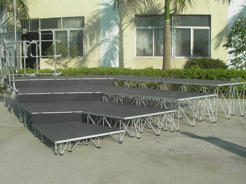 Modular Stage System Portable Aluminum Stage Platform Used Outdoor Mobile Stage for Sale