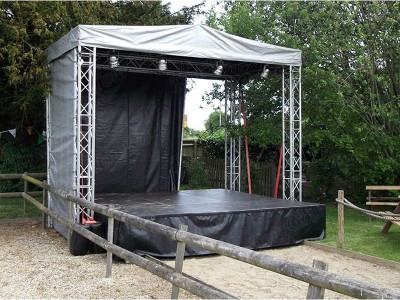 High Quality Mini Portable Staging System with Aluminum Concert Stage Roof Truss – TourGo
