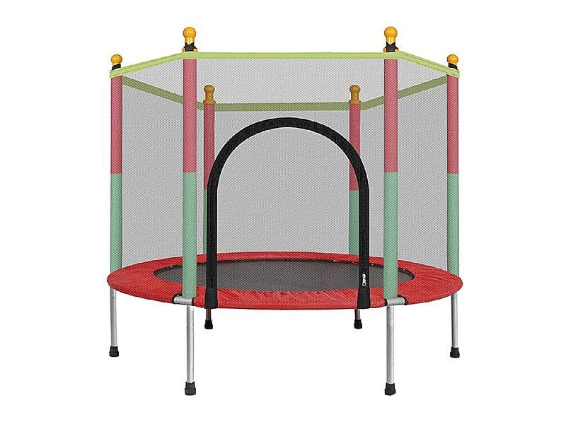 4.6′ Round Backyard Trampoline with Safety Enclosure/ Kid / Toddler Trampoline