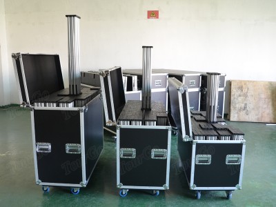 New Design Portable Stage System with Movable Flight Case for Exhibition Stage