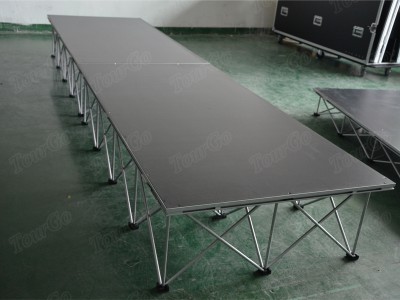 TourGo Event Stage for Sale / Portable Stage Skirting / Used Mobile Stage for Sale