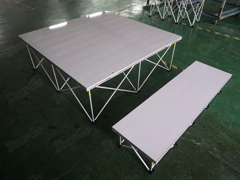 TourGo Mobile Stage Platform 4ft x 4ft with 20cm High Stage Riser for Event Stage