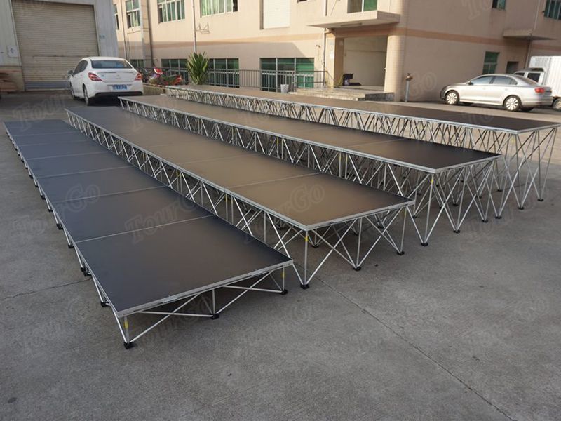 TourGo Fashion Choir Stage System with Church Stage Platform & Risers