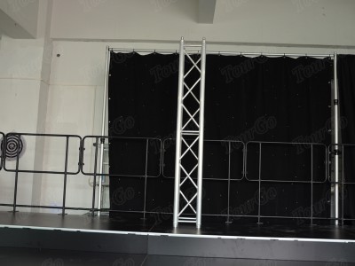 TourGo Mobile Stage Truss System with Flight Case Accessories Used Indoor Portable Wedding Stage