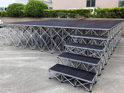 4ft x 4ft Modular Portable Stage with Mobile Stage Riser for Outdoor Concert – TourGo