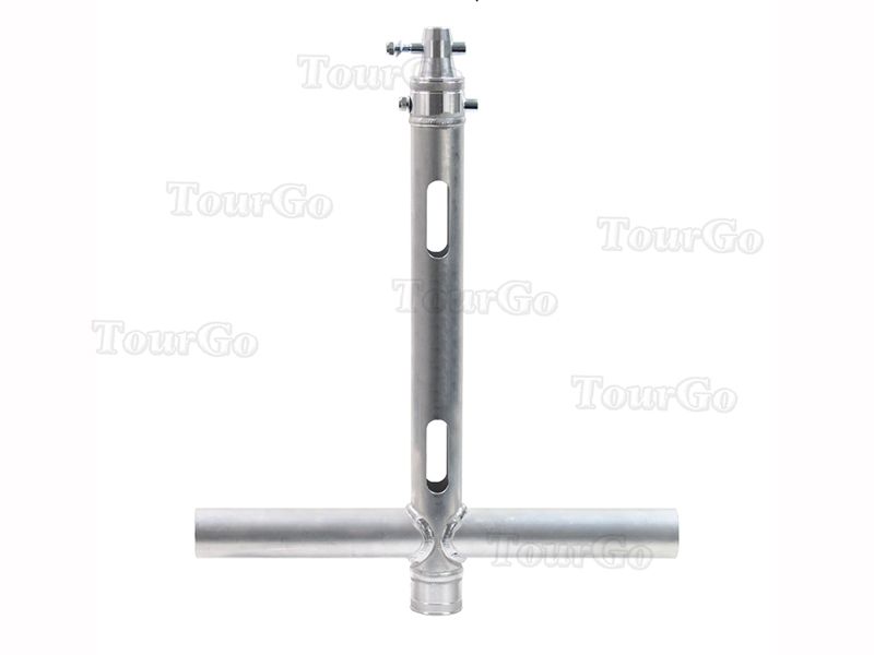 Modular-T-Piece-Drop-Arm-Silver-500mm-1