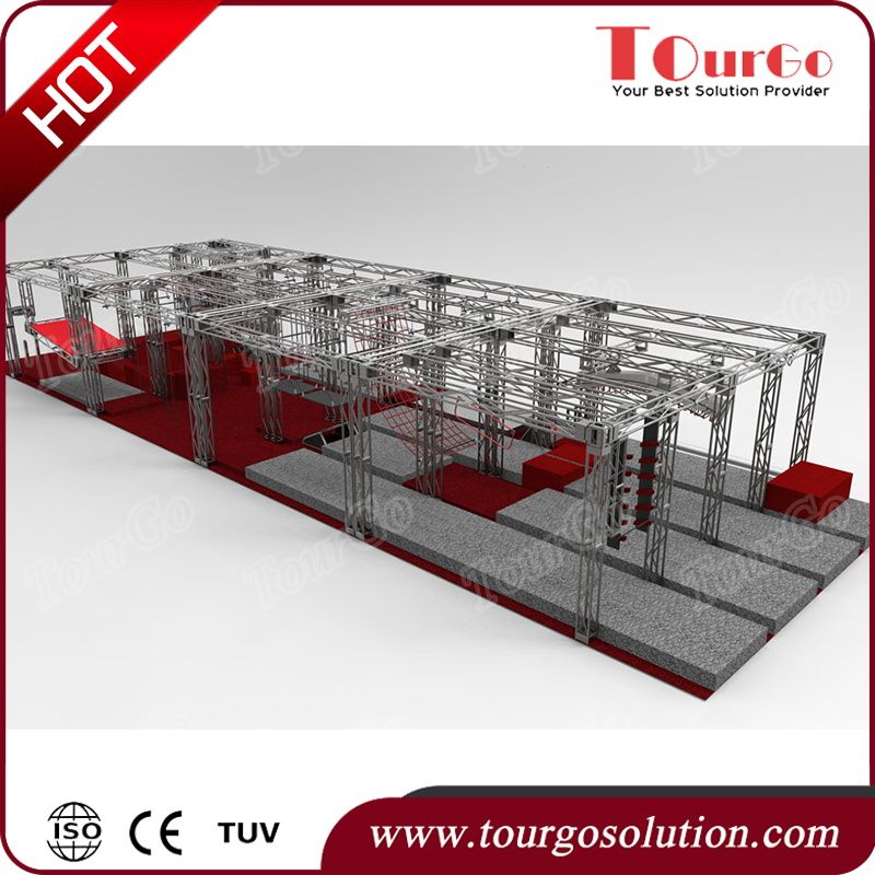 TourGo Large Ground Level 4×4 Athete Ninja Warrior Obstacle Course