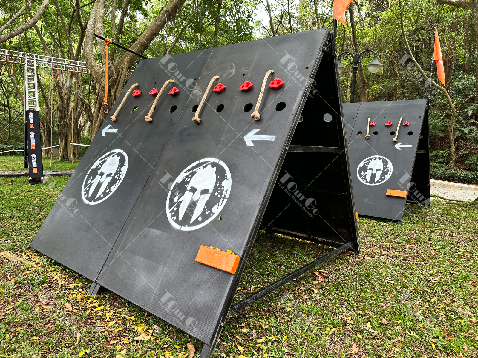 Spartan Race Obstacles A-Frame Climbing OCR Training Olympus Wall Outdoor With Rock-climbing
