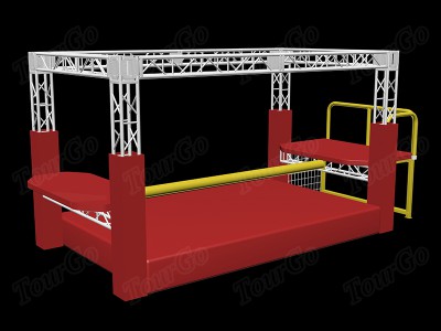 TourGo Adult Challenge Games Outdoor Ninja Course Ninja Warrior Obstacles for sale