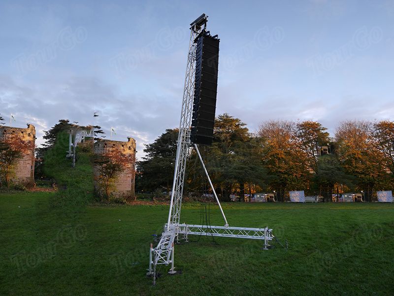 TourGo Concert layer Aluminum Portable Speaker Tower System line array speaker truss lifts