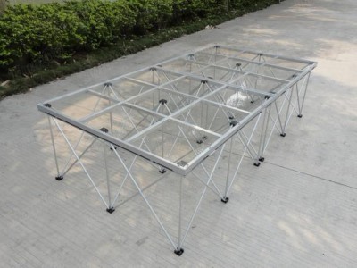 TourGo Plexiglass Portable Stage Platform Lightweight Stage Riser Used Concert Stage & Exhibition Stage