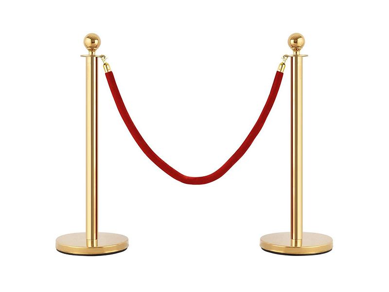 Pole Crowd Control Queue Barrier Stanchion Posts-1