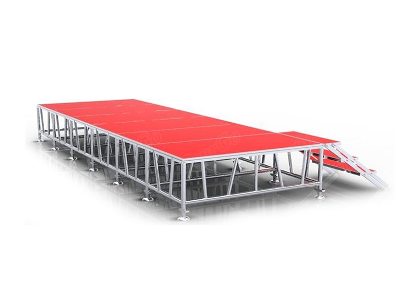 1m x 2m Portable Plywood Stage Platform Mobile Aluminum Stage for Outdoor Event Stage Hire – TourGo