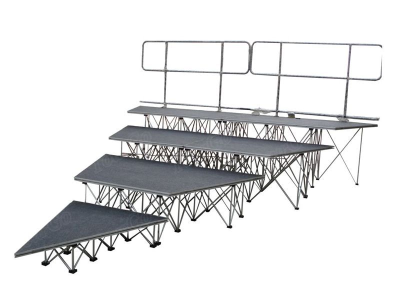 Portable Choir Stage with Portable Risers and Stages Platform Used Church Staging Rental & School Stage