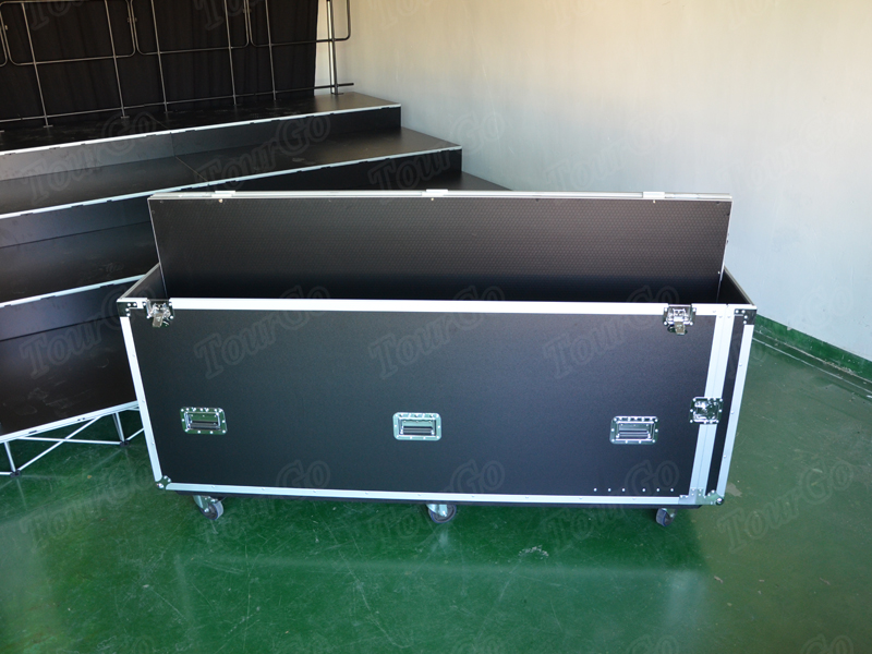 Indoor Concert Stage Rental Kits Mobile Flight Case with Wheels on Sale – TourGo