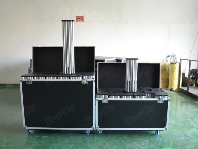 Portable Flight Case with Mobile Stage Platform and Drum Stage Risers Used Event Stage