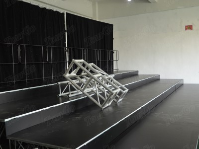 Portable Outdoor & Indoor Event Truss Stage System with Mobile Stage Riser and Platform for Sale