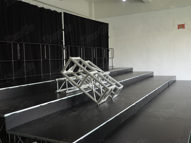 Portable Outdoor & Indoor Event Truss Stage System with Mobile Stage Riser and Platform for Sale