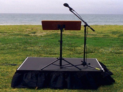 Portable Stage Rental with Small Stage Skirting Used Outdoor Stage for Sale – TourGo