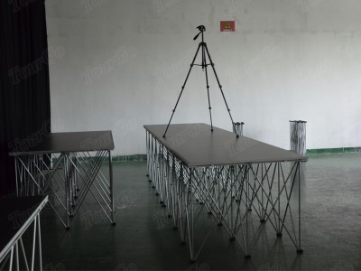 Movable Portable Stage Platform with Modular Stage Risers for Event Stage Rental / School Staging / Wedding Stage Rental- TourGo