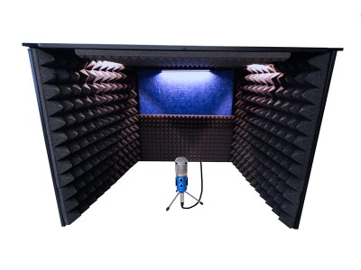 Gauntlet PodCaster And Voice Over Vocal Booth Table Top Echo Eliminator