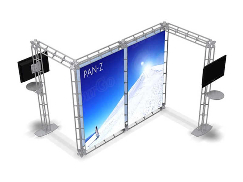 TourGo New Design Aluminum Exhibition Display Truss System with TV Stand