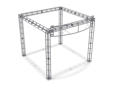 TourGo 10×10 Exhibition Booth Events Aluminum Stage Truss / T6-6082 Aluminum Display Truss for Trade Show