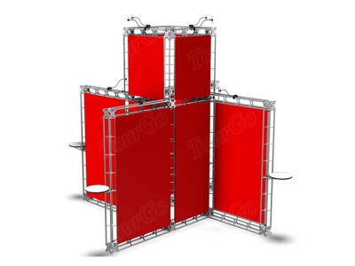 TourGo 2017 Aluminum New Design Portable Trade Show Exhibits Display Booth