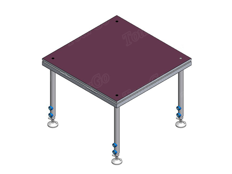 TourGo Smart Quick Stage with Adjustable Stage Legs for Weeding Stage Rental